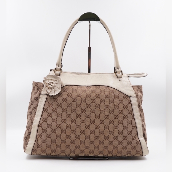 BT19 ❣️ Gucci GG Canvas Trophy Tote - Picture 1 of 13